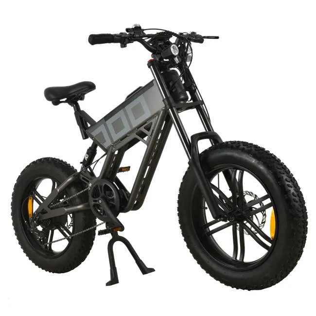 Black Off Road Big Wheel Electric Bike